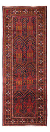 Tapis Belutsch 108x293cm - Tapis oriental - rouge foncé - Tapis de couloir / Rouge foncé / 108 x 293 cm Tapis de couloir