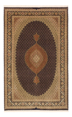 Tapis persan - Tabriz - Royal - Royal - 309 x 199 cm - marron foncé