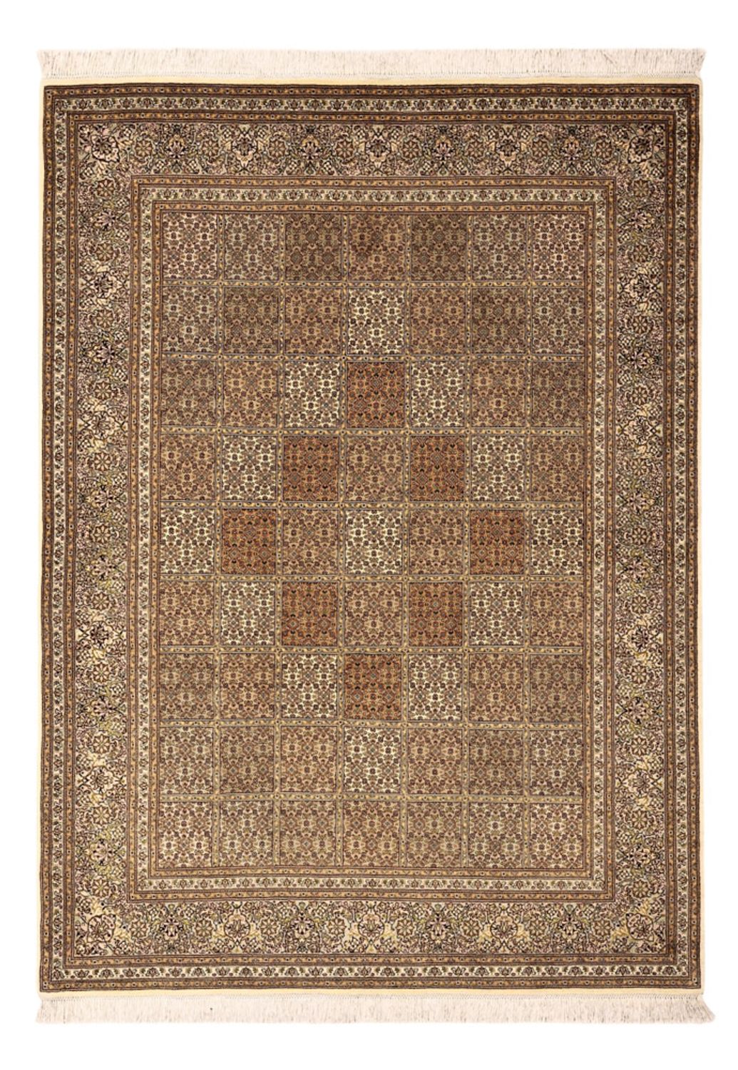 Perserteppich - Täbriz - Royal - Royal - 207 x 151 cm - dunkelbeige
