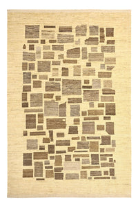 Tapis Gabbeh - Loribaft Persan - 287 x 200 cm - beige clair