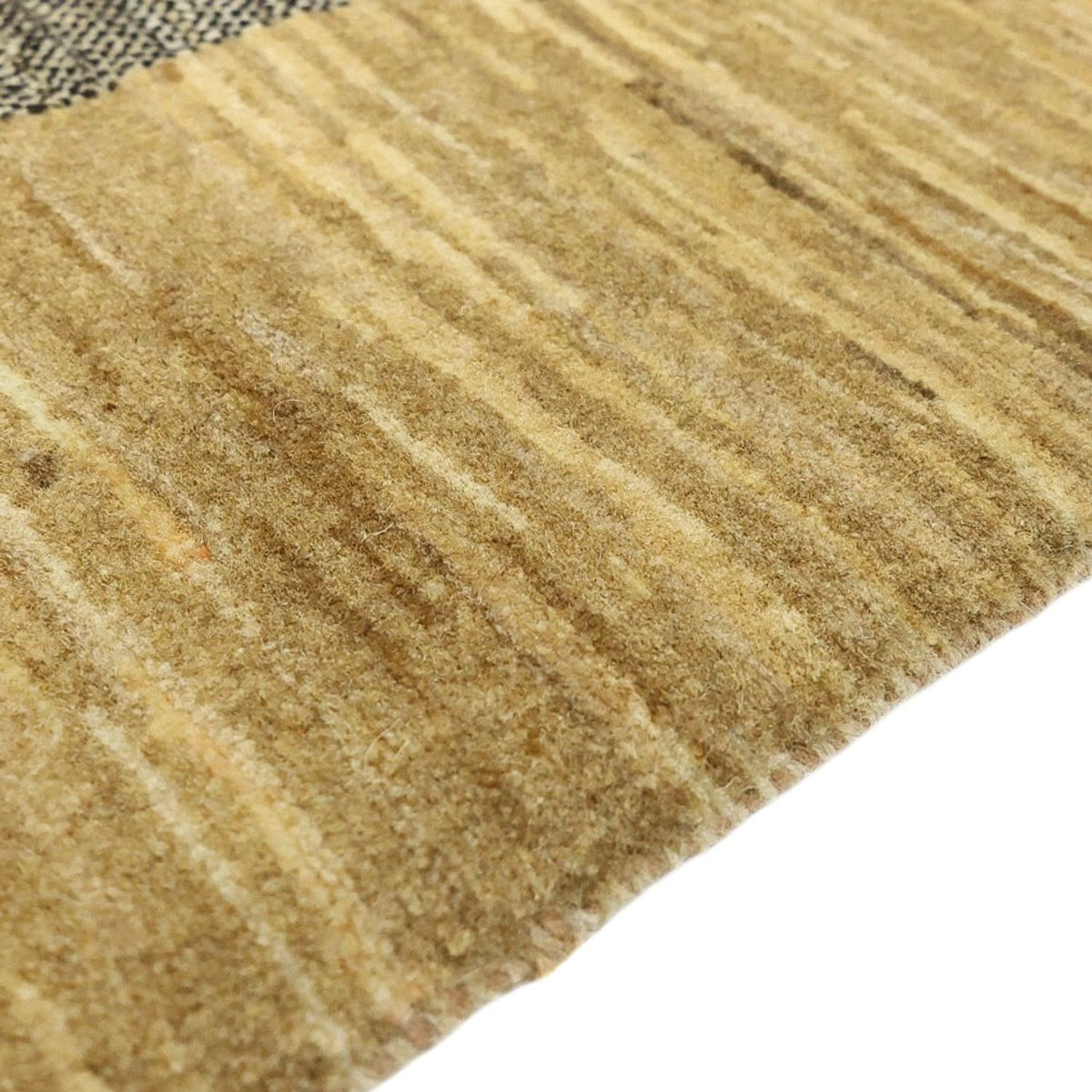 Gabbeh Teppich - Loribaft Perser quadratisch  - 200 x 194 cm - dunkelbeige