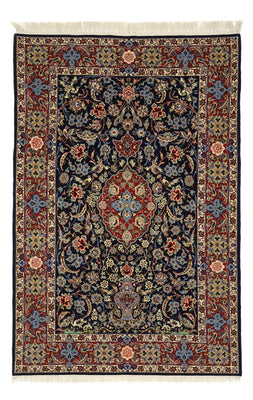Orientteppich - Isfahan - Seidenkette - 166 x 114 cm - dunkelblau