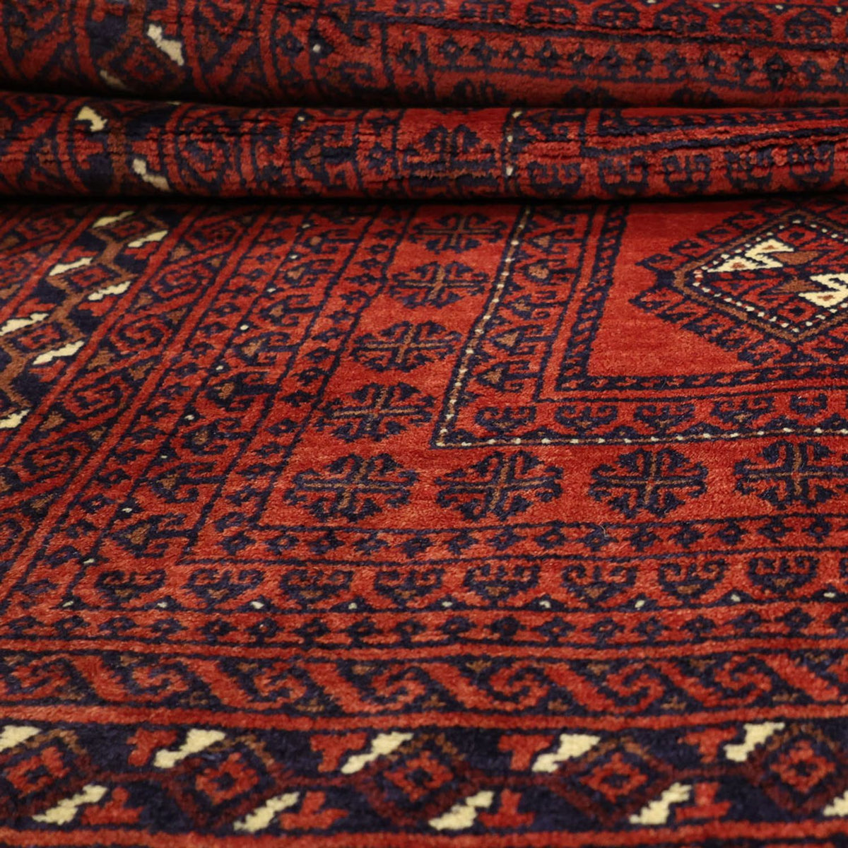 Belutsch Teppich - 188 x 109 cm - dunkelrot