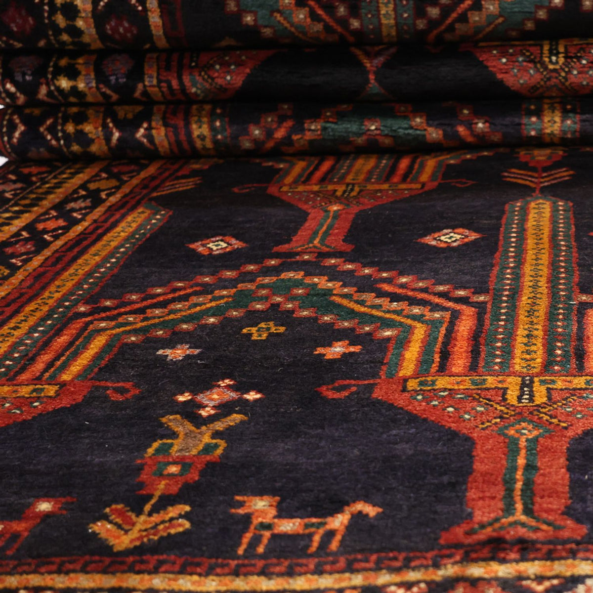 Läufer Belutsch - 274 x 125 cm - dunkelblau