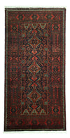 Tappeto Belutsch 99x190cm - Tappeto orientale - Passatoia / Rosso scuro / 99 x 190 cm Passatoia