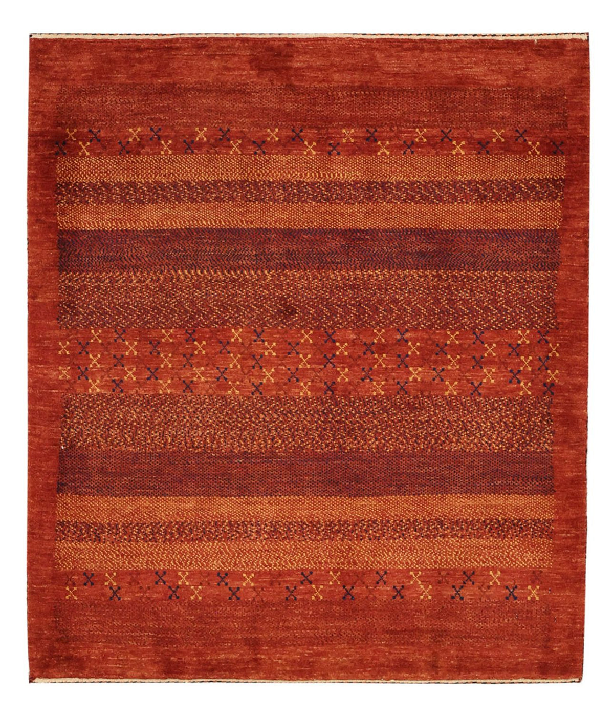 Gabbeh Teppich - Kaschkuli Perser - 114 x 97 cm - mehrfarbig