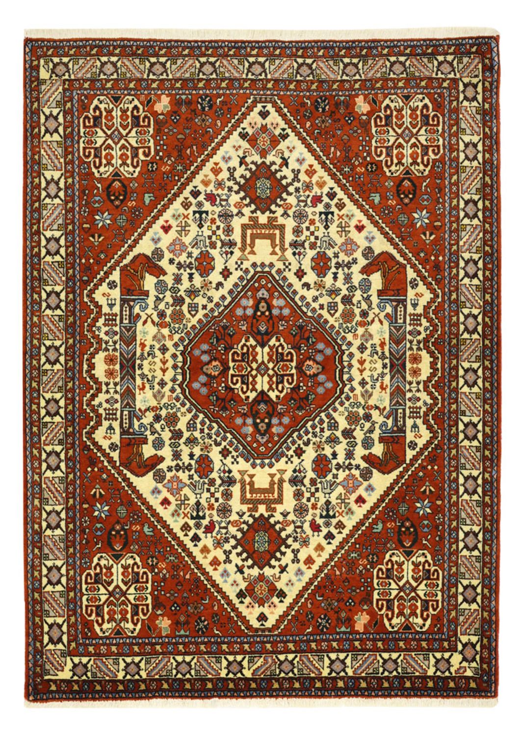 Perserteppich - Nomadic - 140 x 103 cm - creme
