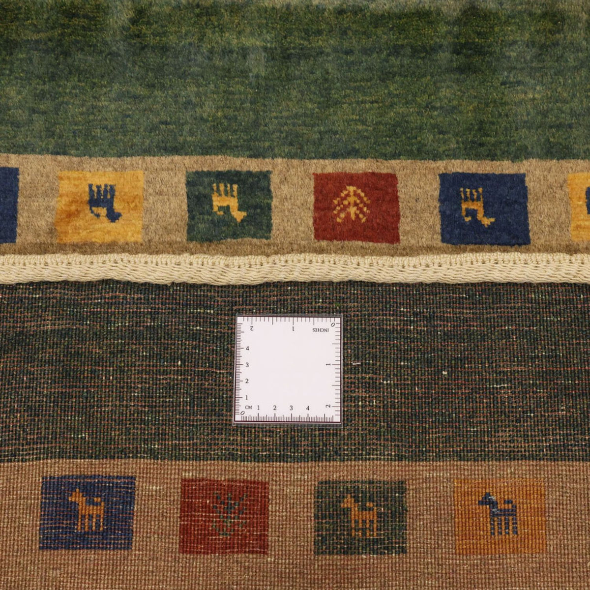 Gabbeh Teppich - Loribaft Perser - 128 x 86 cm - mehrfarbig