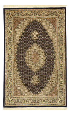 Perserteppich - Täbriz - Royal - Seidenkette - 160 x 98 cm - dunkelbeige