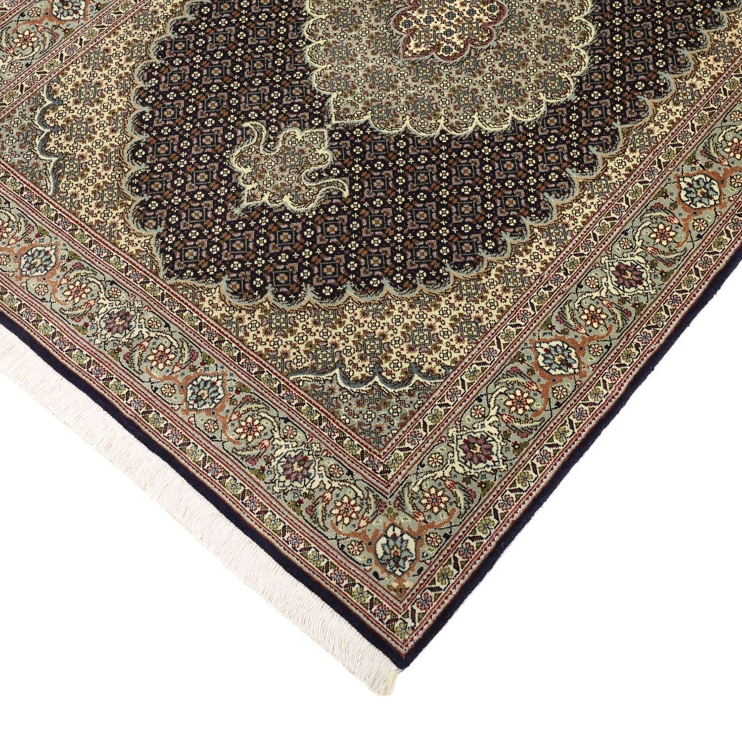Perserteppich - Täbriz - Royal - 147 x 100 cm - dunkelbeige