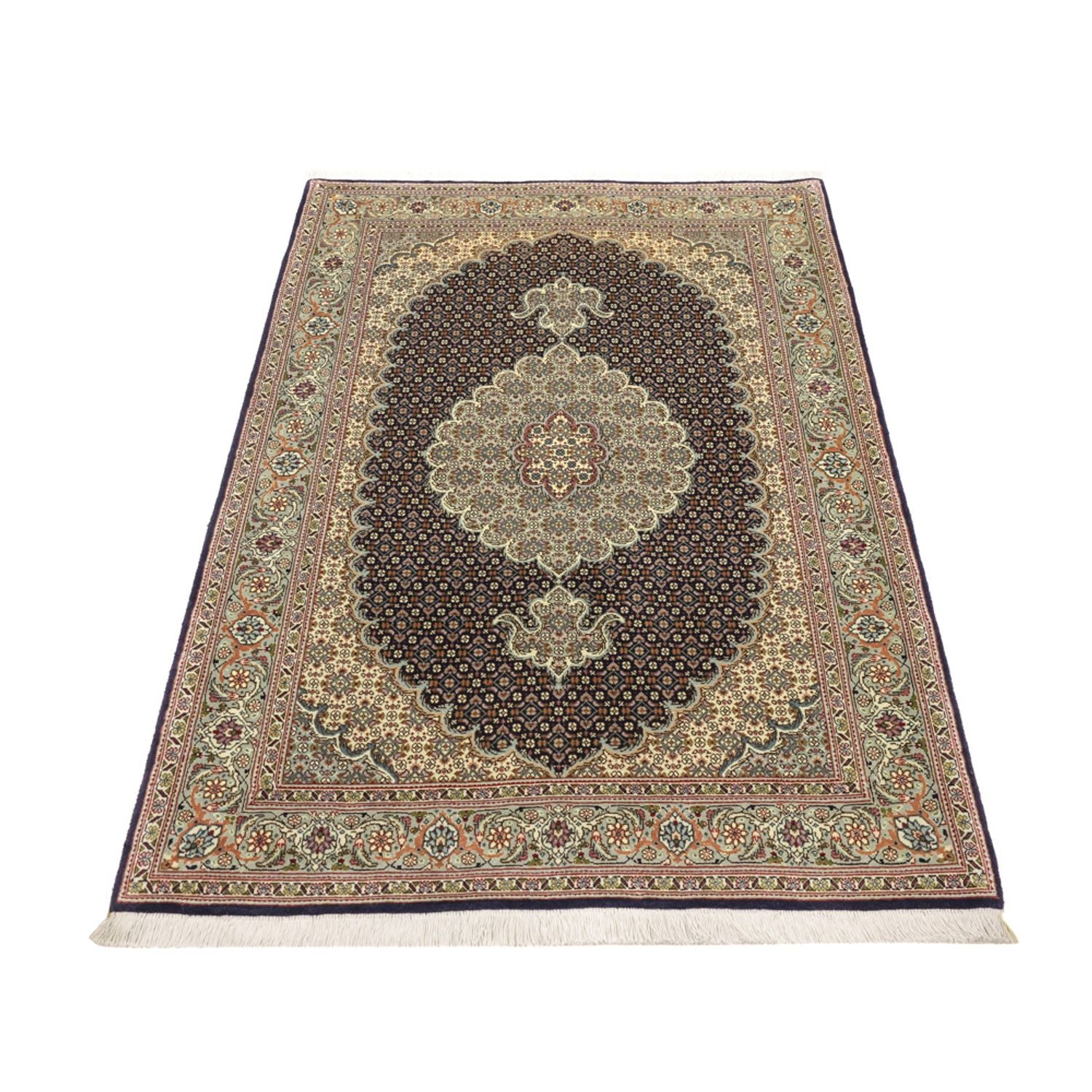 Perserteppich - Täbriz - Royal - 147 x 100 cm - dunkelbeige