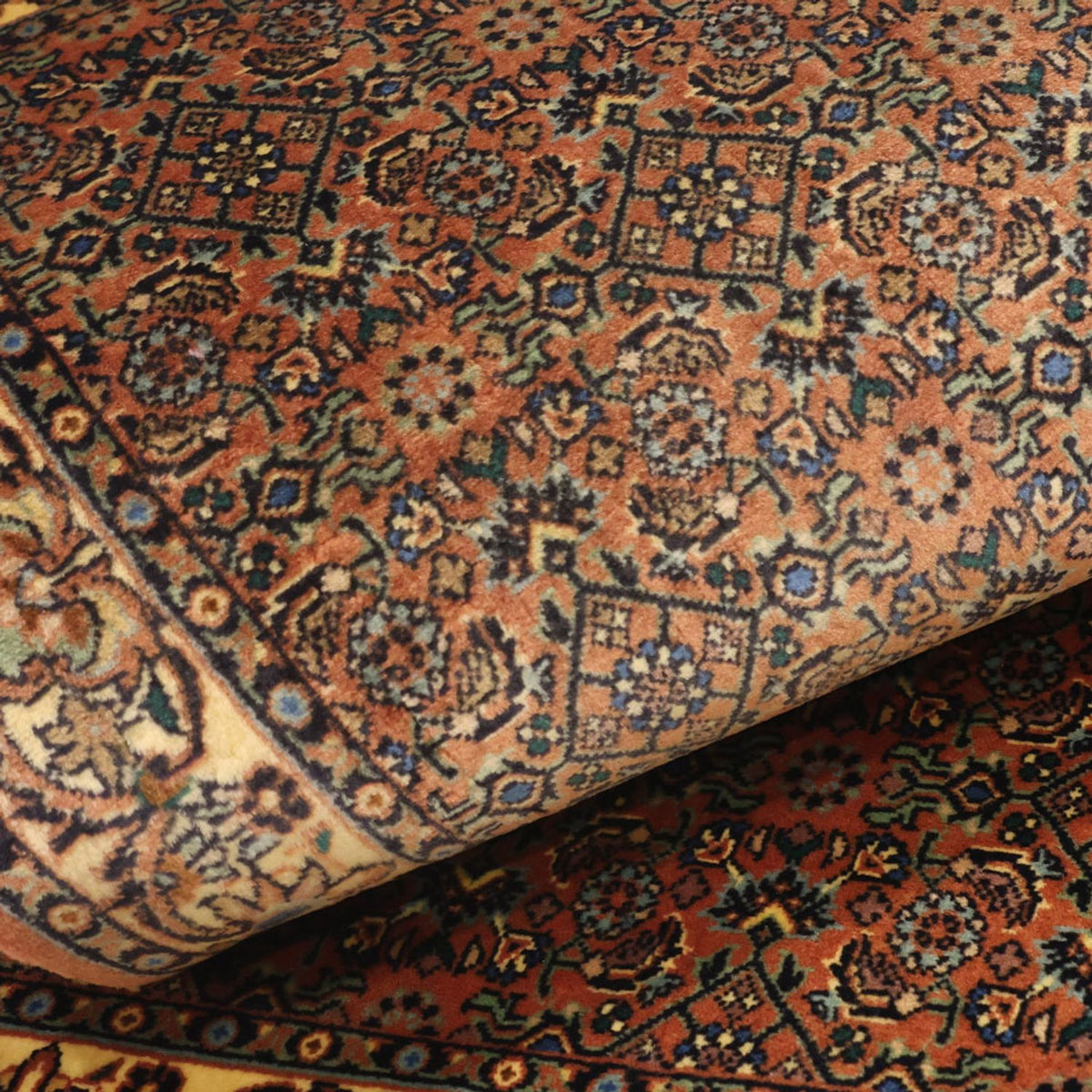 Perserteppich - Bidjar - 144 x 71 cm - dunkelbeige