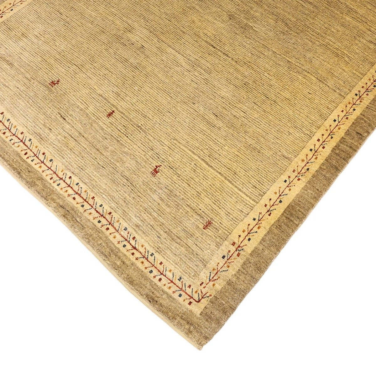 Gabbeh Teppich - Kaschkuli Perser - 158 x 112 cm - hellbeige