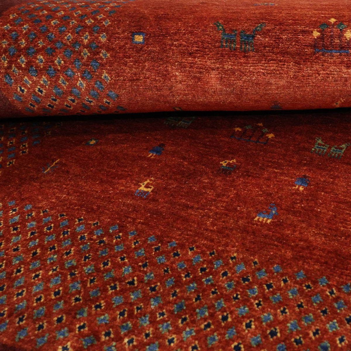 Gabbeh Teppich - Kaschkuli Perser - 157 x 104 cm - rot