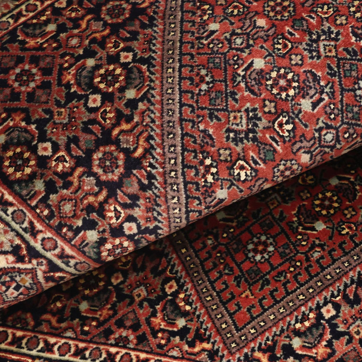 Perserteppich - Bidjar - 136 x 70 cm - dunkelrot