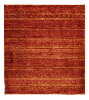 Gabbeh Teppich - Kaschkuli Perser - 116 x 99 cm - dunkelrot