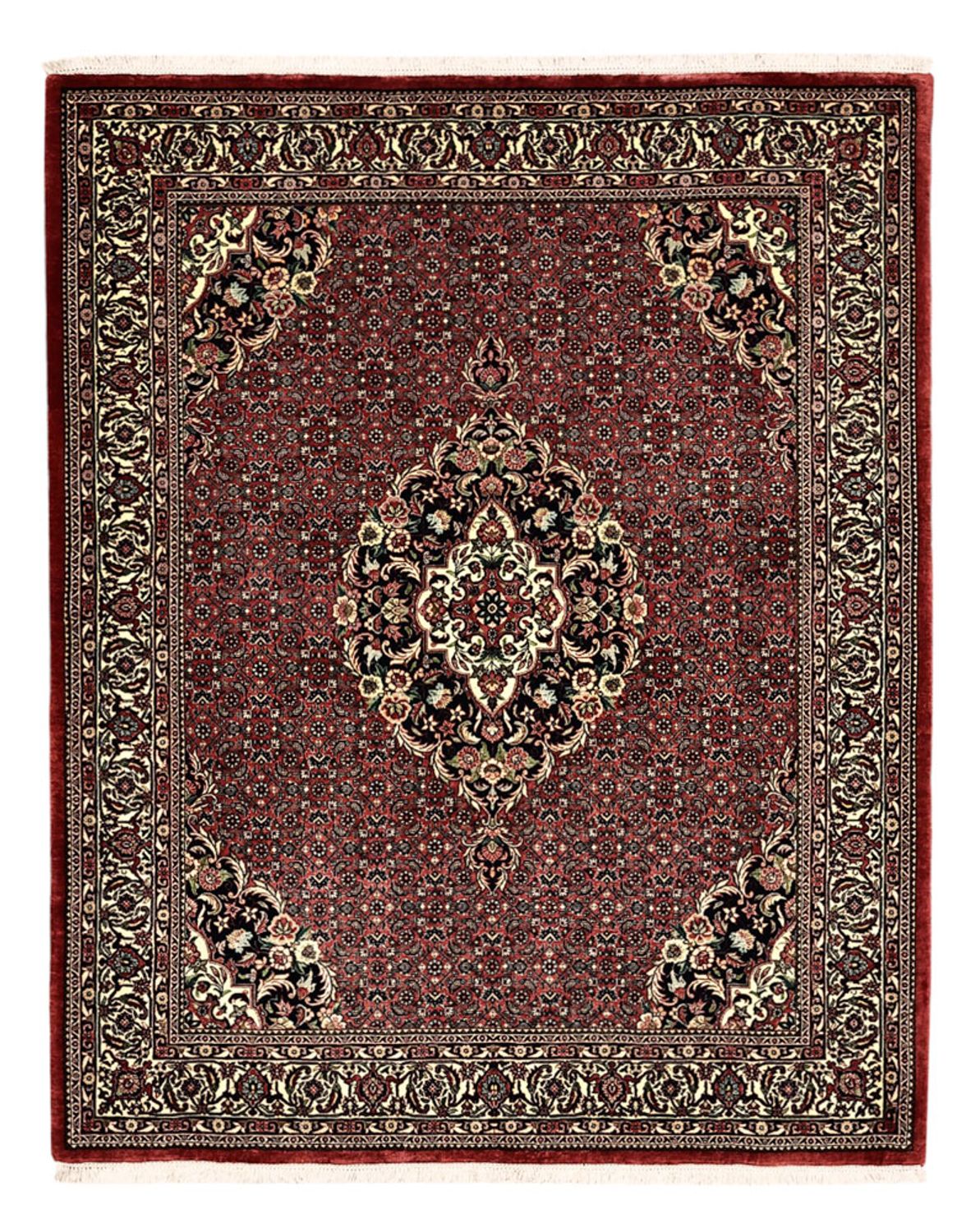Perserteppich - Bidjar - Royal - 194 x 153 cm - dunkelrot