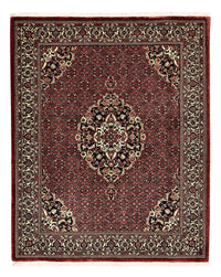 Tapis persan - Bidjar - Royal - 194 x 153 cm - rouge foncé