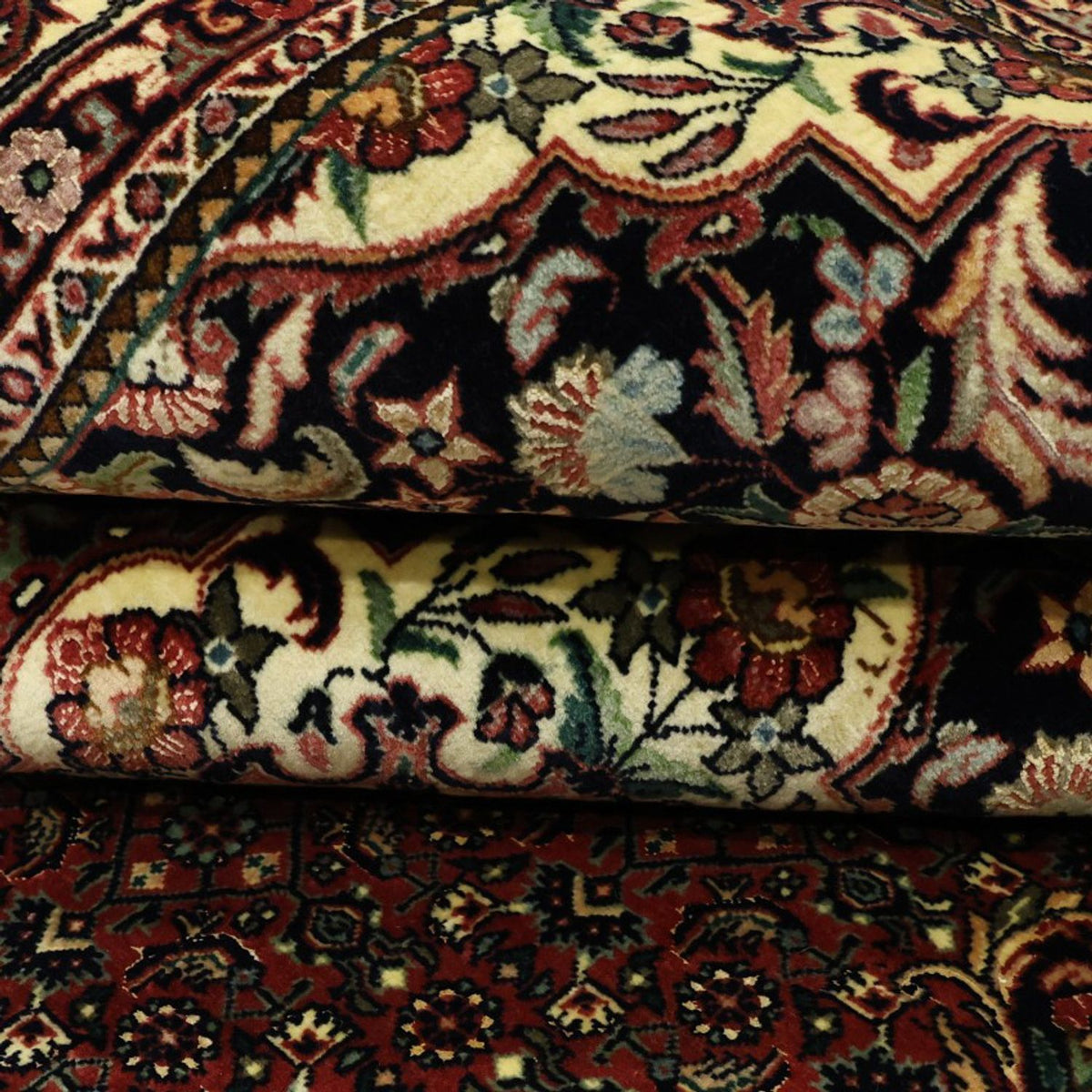 Perserteppich - Bidjar - Royal - 194 x 153 cm - dunkelrot