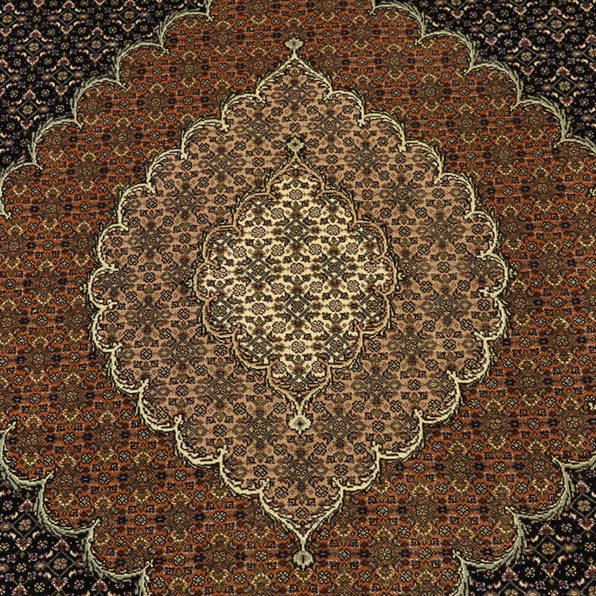 Perserteppich - Täbriz - 299 x 204 cm - dunkelbeige