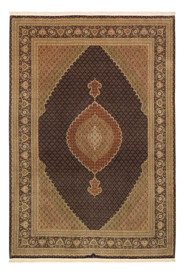 Perserteppich - Täbriz - Royal - Seidenkette - 362 x 251 cm - dunkelbeige
