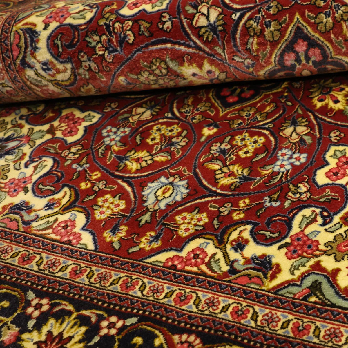 Perserteppich - Ghom - 158 x 114 cm - rot