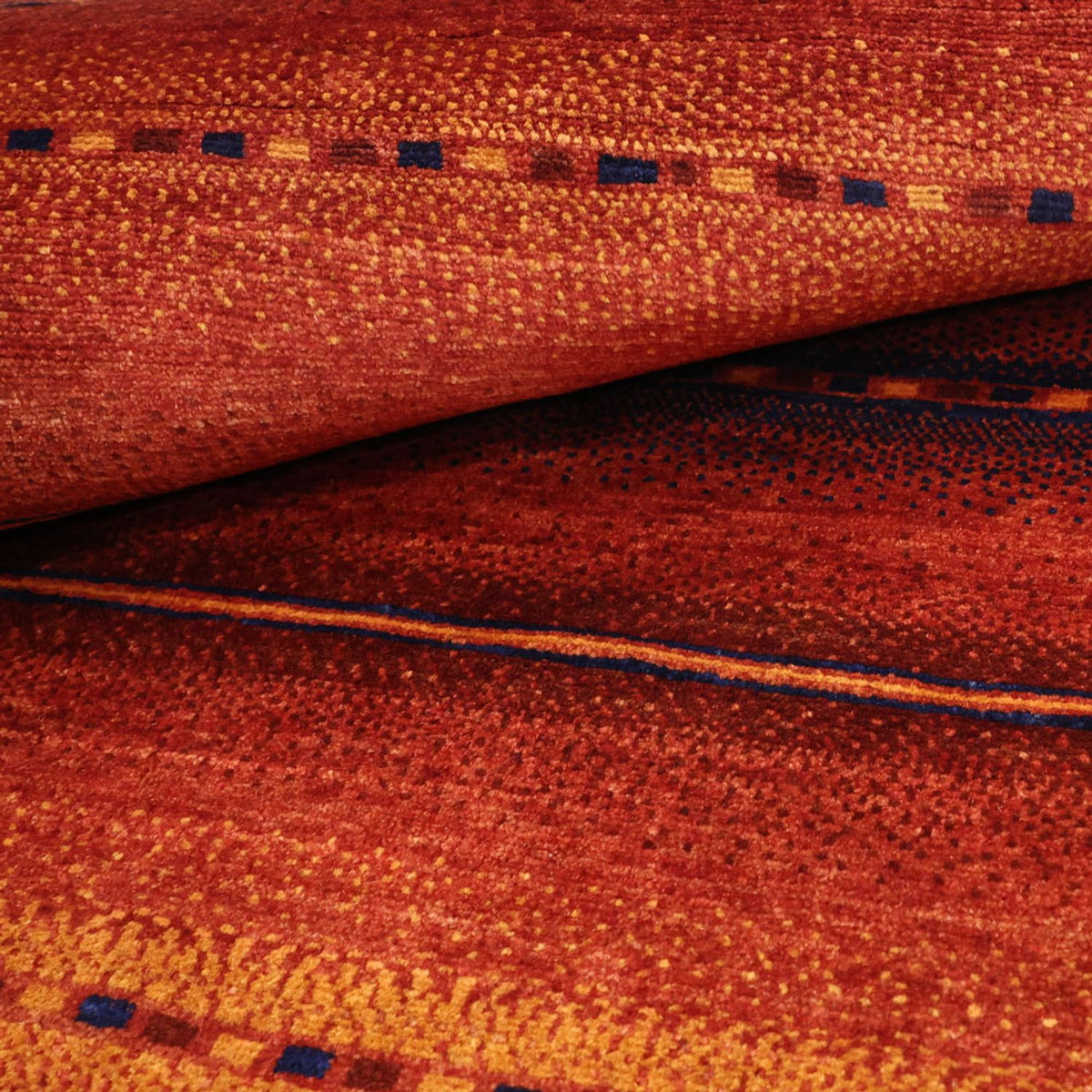 Gabbeh Teppich - Kaschkuli Perser quadratisch  - 119 x 101 cm - mehrfarbig