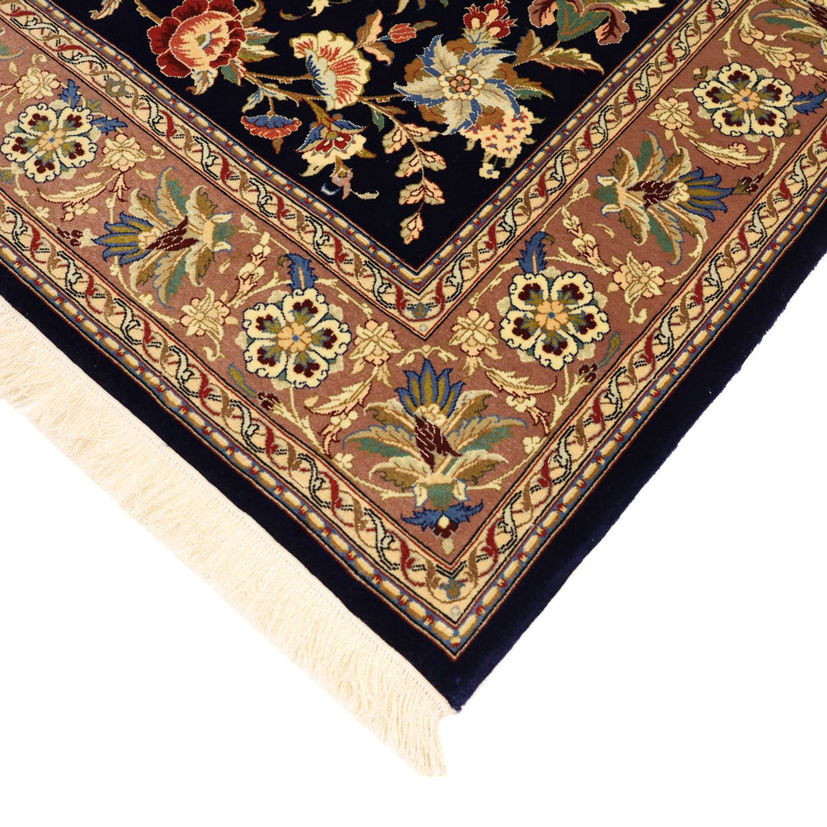 Perserteppich - Isfahan - Premium - 151 x 101 cm - dunkelblau