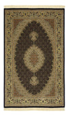 Tapis de Tabriz - 50 rangs Tapis 98x159cm - Tapis persan - beige foncé - Rectangle / Beige foncé / 98 x 159 cm Rectangle