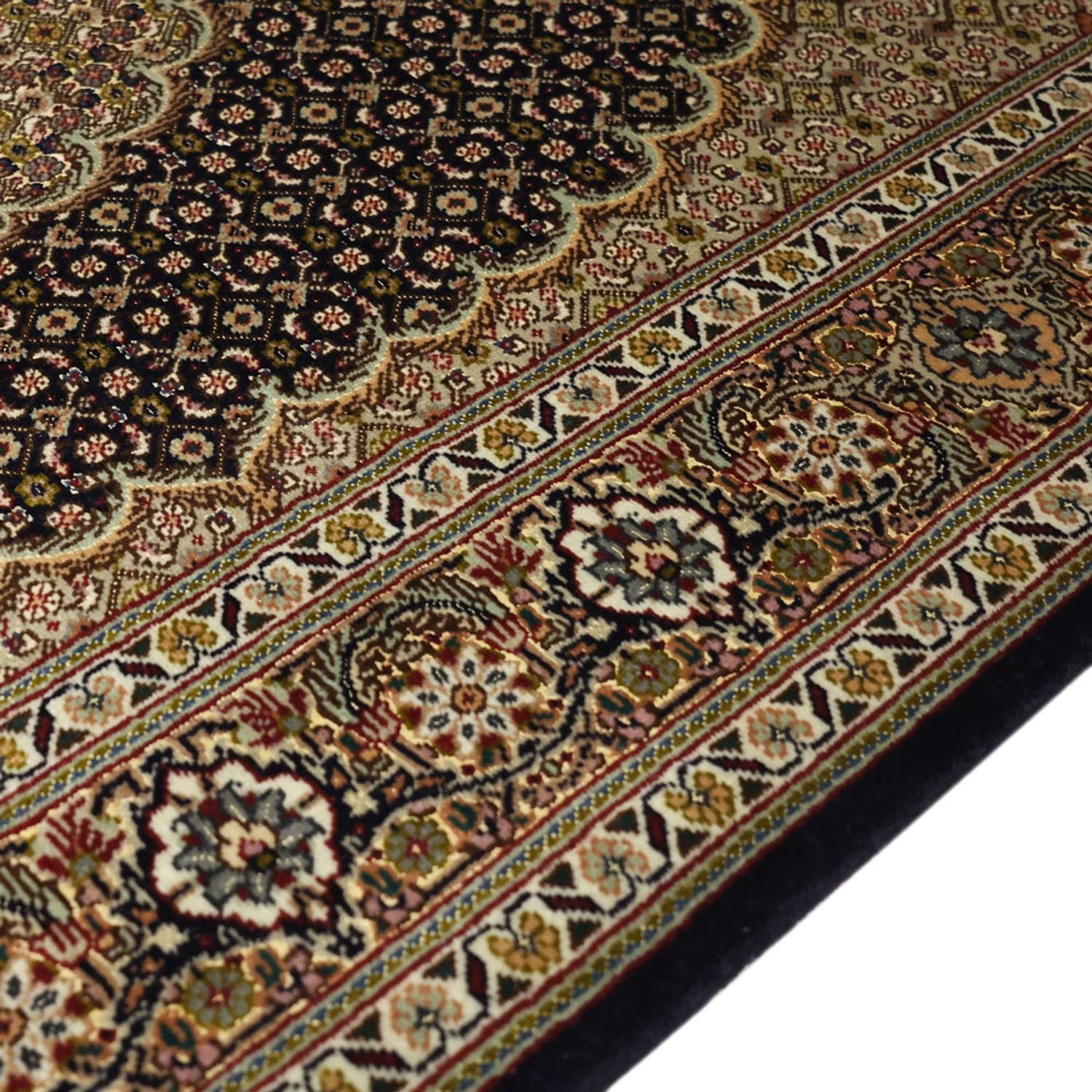 Perserteppich - Täbriz - Royal - 150 x 99 cm - dunkelbeige