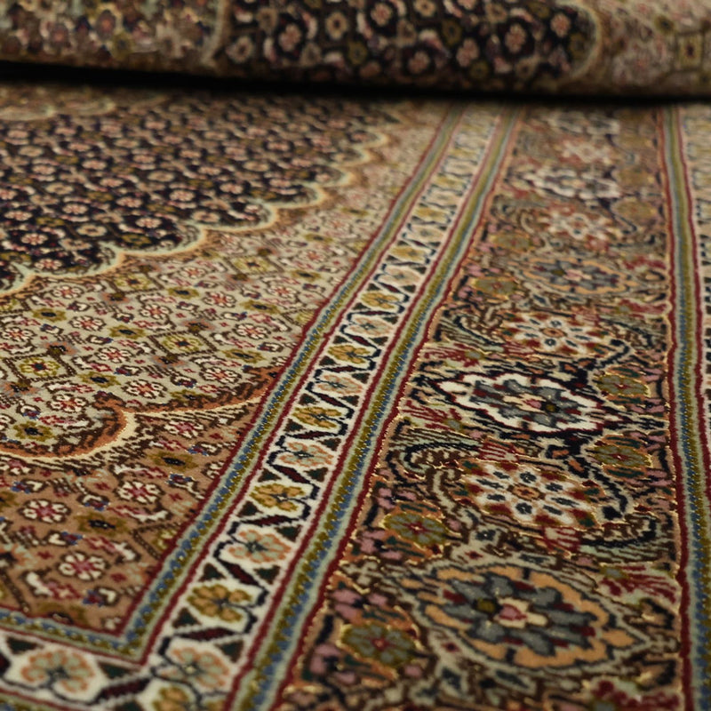 Perserteppich - Täbriz - Royal - 150 x 99 cm - dunkelbeige
