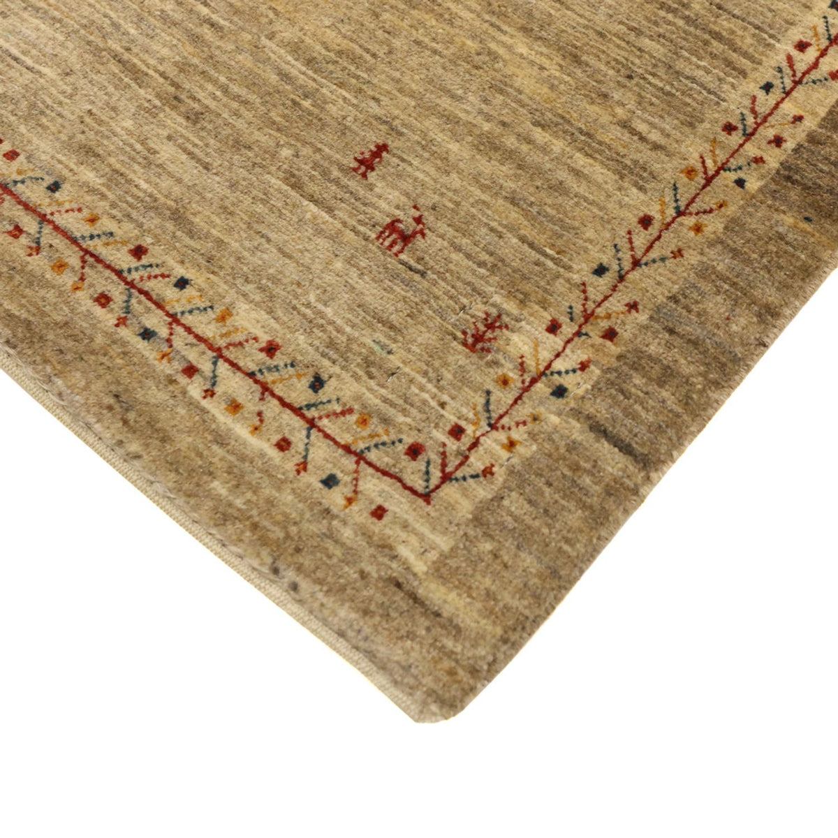 Gabbeh Teppich - Kaschkuli Perser - 125 x 82 cm - beige