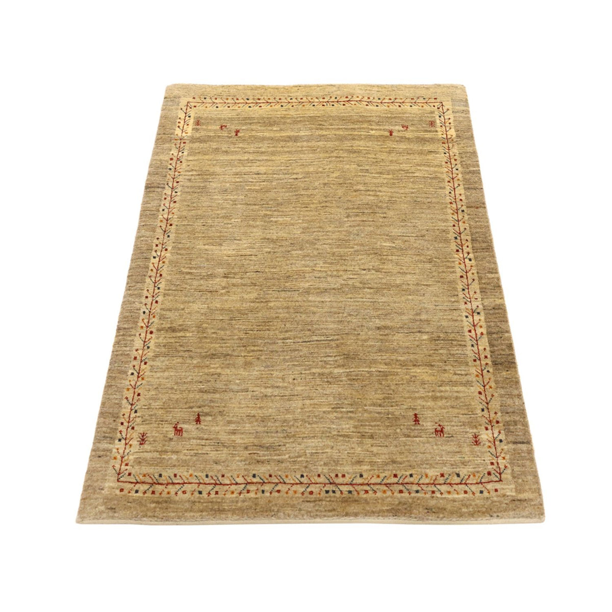 Gabbeh Teppich - Kaschkuli Perser - 125 x 82 cm - beige