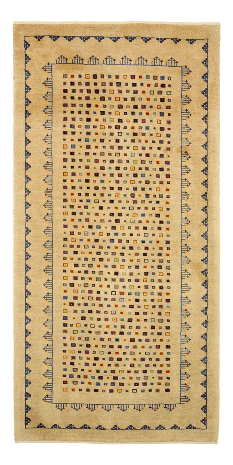 Gabbeh Teppich - Loribaft Perser - 164 x 79 cm - gold