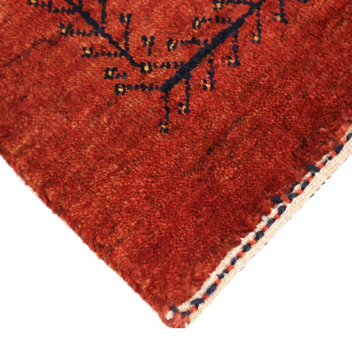 Gabbeh Teppich - Loribaft Perser - 115 x 82 cm - dunkelrot