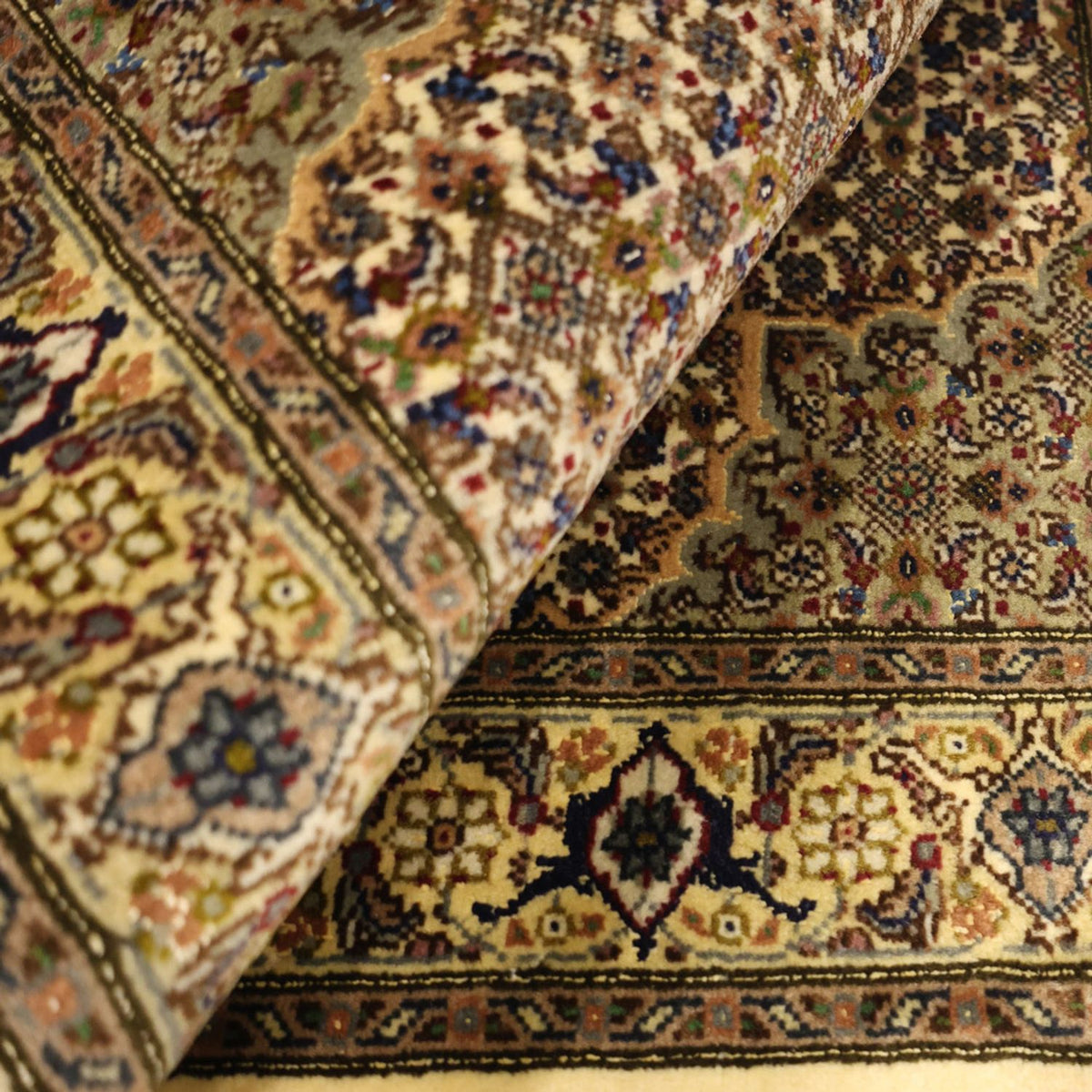 Perserteppich - Täbriz - Royal - 92 x 60 cm - olivgrün