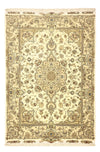 Tapis de Tabriz - 60 rangs Tapis 145x206cm - Tapis persan - beige - Rectangle / Beige / 145 x 206 cm Rectangle