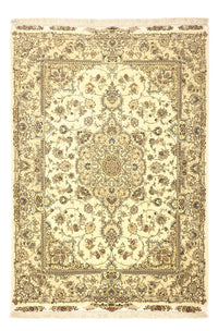 Tappeto Persero - Tabriz - Premio - Ordito di seta - 206 x 145 cm - beige