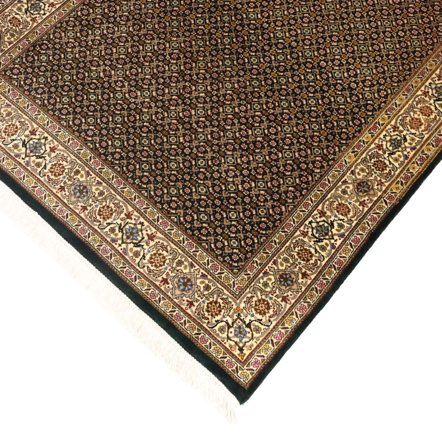 Perserteppich - Täbriz - Royal - 144 x 106 cm - olivgrün