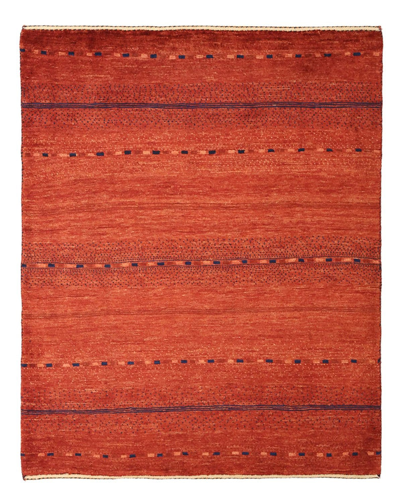 Gabbeh Teppich - Kaschkuli Perser - 119 x 96 cm - dunkelrot