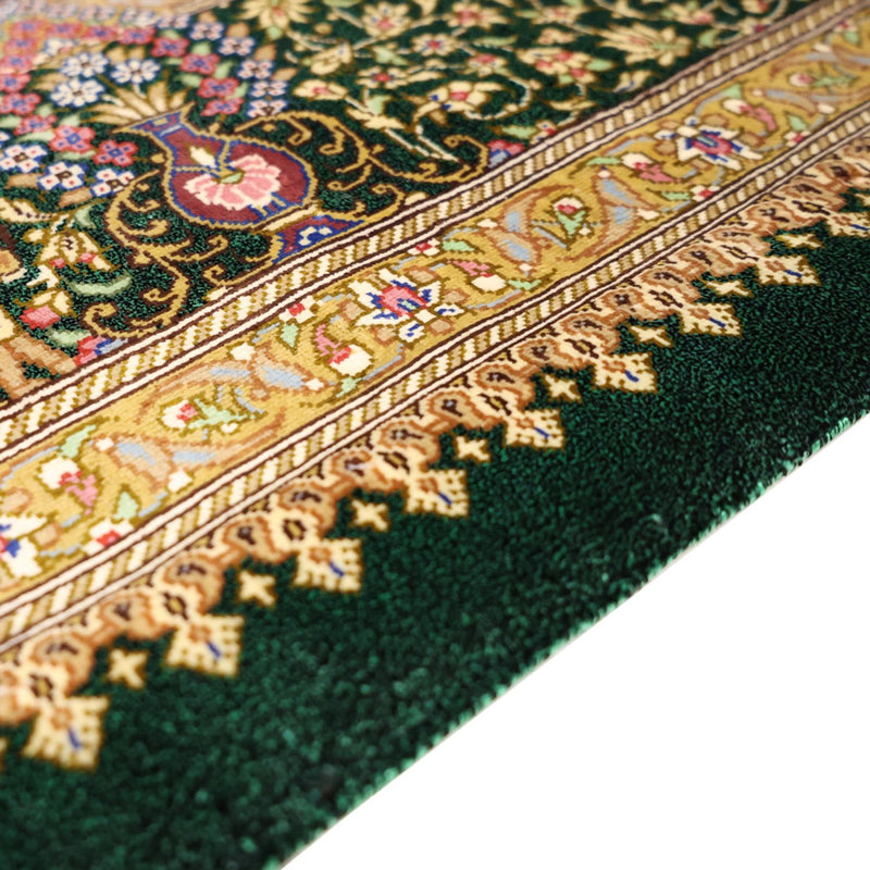 Perserteppich - Ghom - Royal - 156 x 99 cm - dunkelbeige