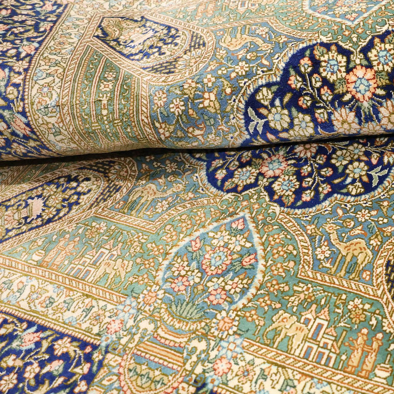 Perserteppich - Ghom - Royal - 126 x 76 cm - mehrfarbig