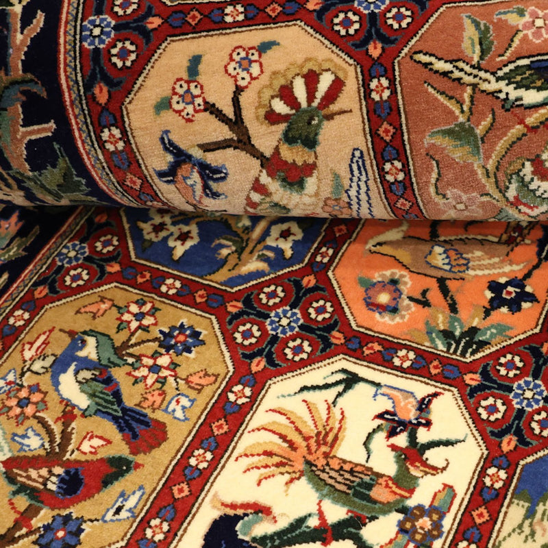 Perserteppich - Ghom - Royal - 114 x 56 cm - mehrfarbig