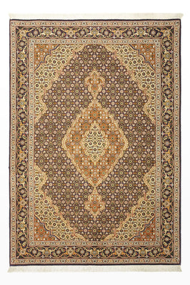 Perserteppich - Täbriz - Royal - 152 x 104 cm - dunkelbeige
