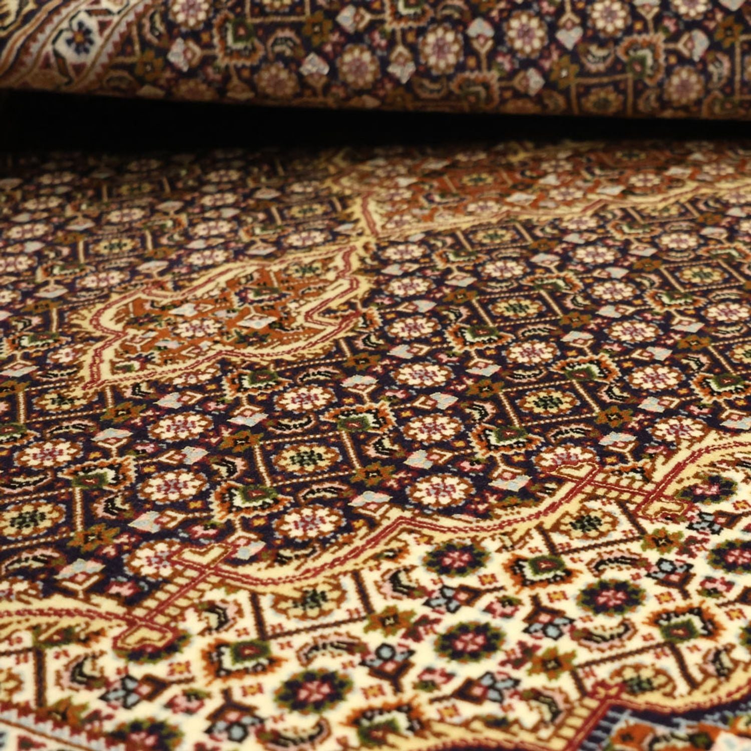 Perserteppich - Täbriz - Royal - 152 x 104 cm - dunkelbeige