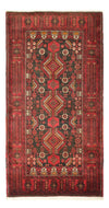 Tapis Belutsch 105x210cm - Tapis oriental - rouge foncé - Tapis de couloir / Rouge foncé / 105 x 210 cm Tapis de couloir