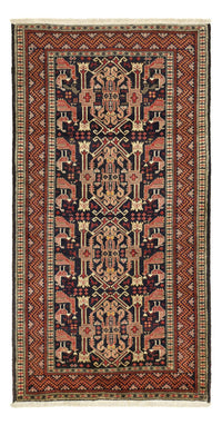 Tapis de couloir Tapis Belutsch - 193 x 100 cm - terracotta
