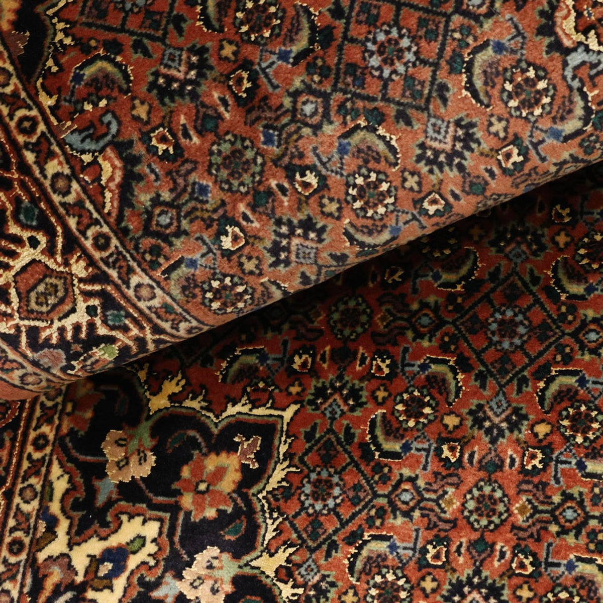 Perserteppich - Bidjar - 136 x 70 cm - dunkelbeige