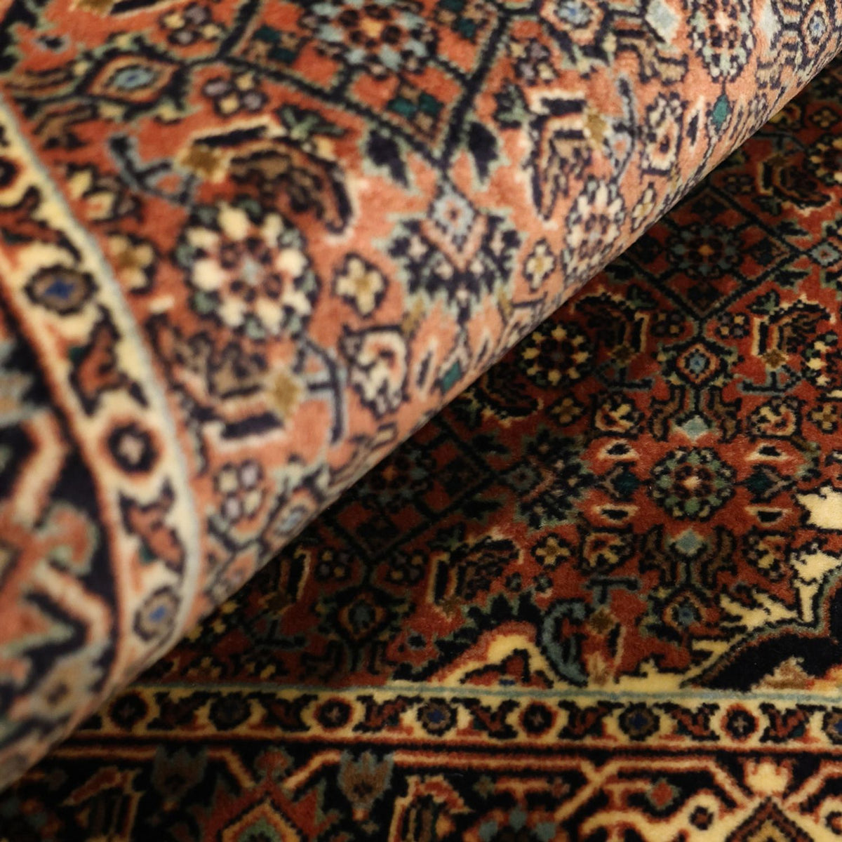 Perserteppich - Bidjar - 139 x 72 cm - dunkelbeige