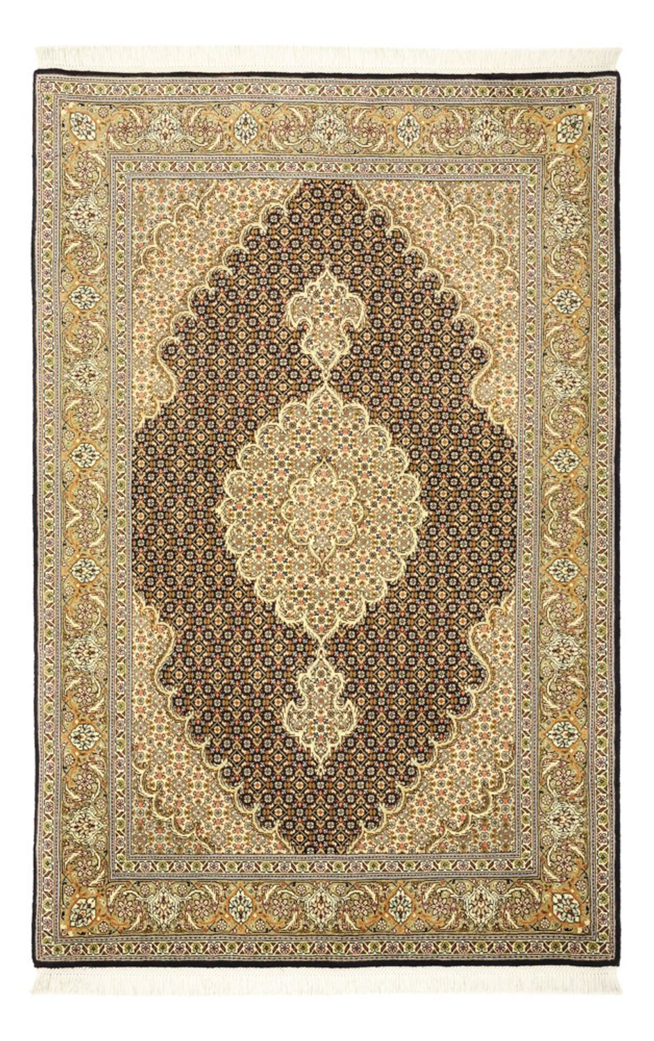 Perserteppich - Täbriz - Royal - 154 x 102 cm - dunkelbeige
